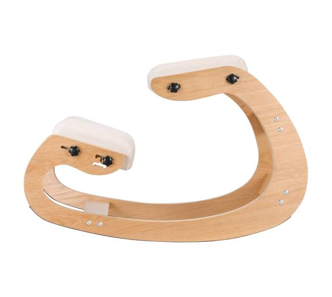 Ergonominė medinė kėdė su reguliuojamu porolonu9