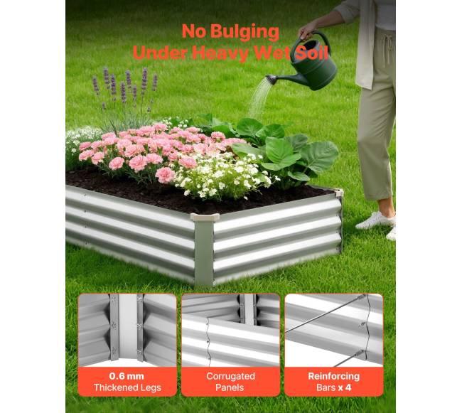 2 dalių cinkuoti paaukštinti lysvės rinkiniai2