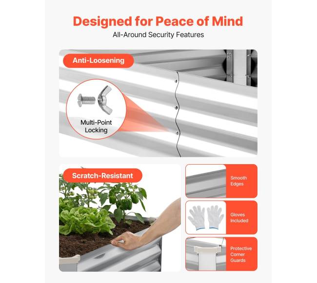 2 dalių cinkuoti paaukštinti lysvės rinkiniai5