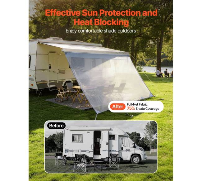 Rv markizės nuo saulės ekranas 2 x 3,3 m1
