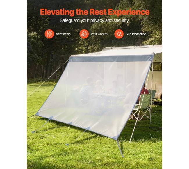 Rv markizės nuo saulės ekranas 2 x 3,3 m3