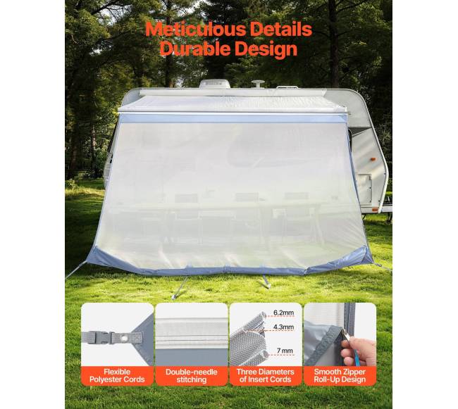 RV markizės saulės uždanga, 2 x 3.3 m4