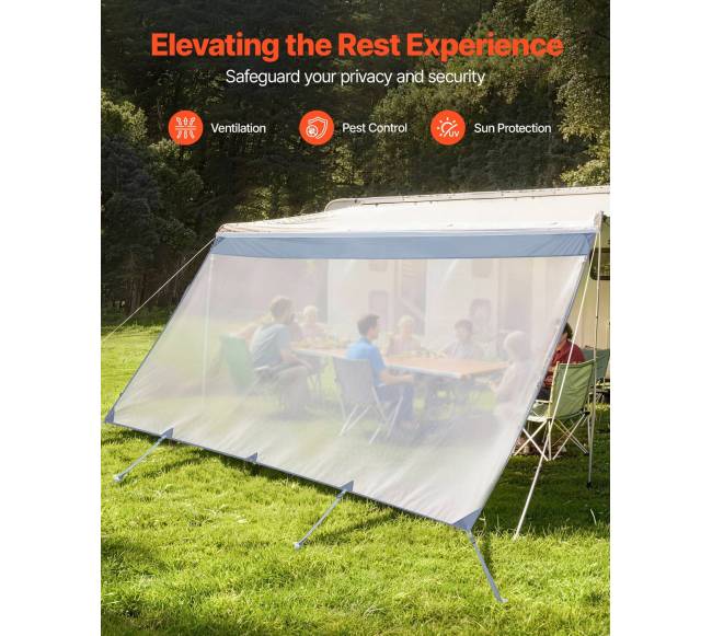 RV tentinė saulės užuolaida 2 x 4,3 m3