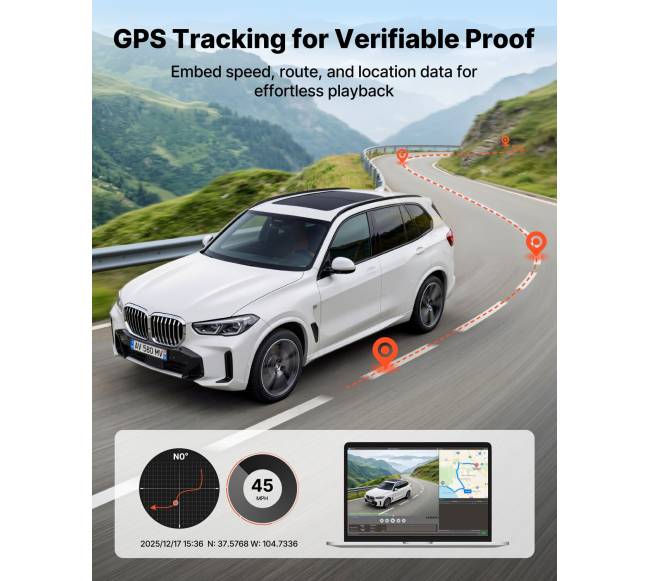 Priekinė ir galinė automobilio vaizdo kamera4