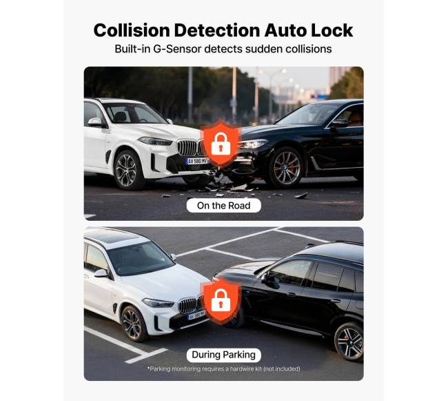 Priekinė ir galinė vaizdo kamera automobiliui3