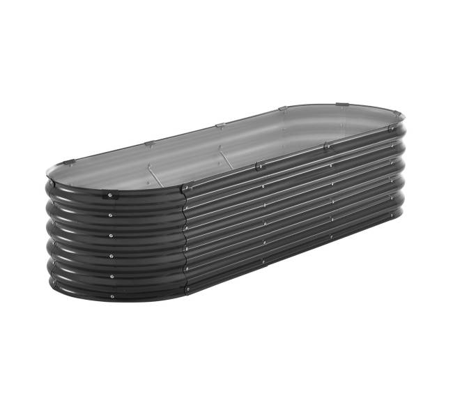 Metalinė pakelta lysvė 200x60x42 cm pilka9