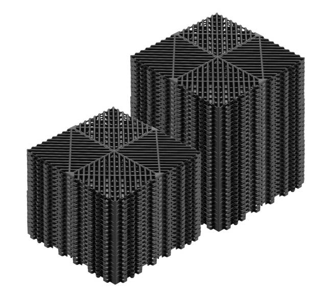 Susijungiančios drenažinės kilimėliai 310 x 310 mm juoda0