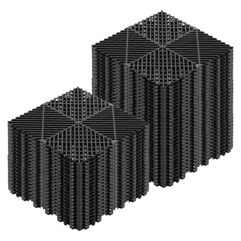 Susijungiančios drenažinės kilimėliai 310 x 310 mm juoda0