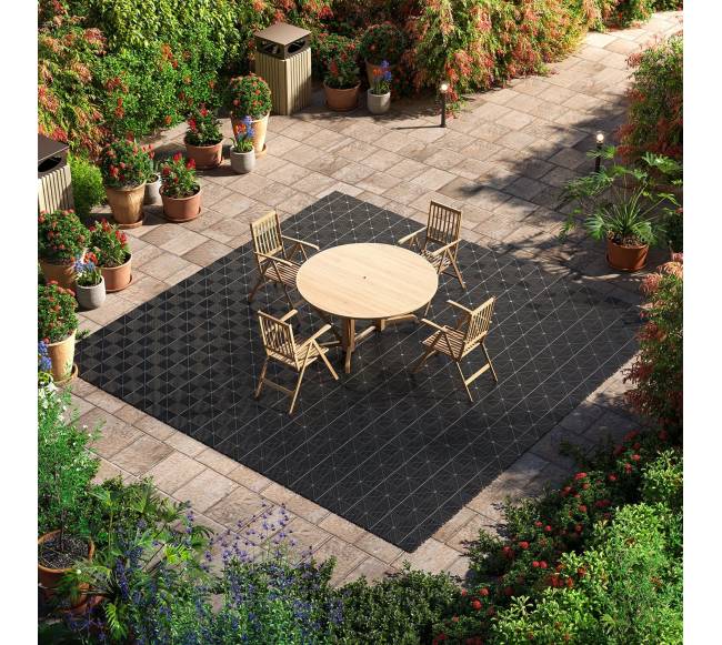 Susijungiančios drenažinės kilimėliai 310 x 310 mm juoda7