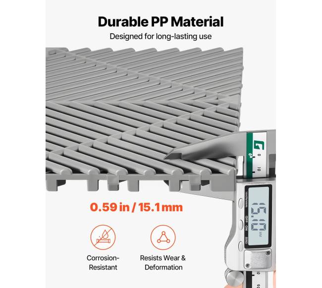 Suvedami drenažo kilimėliai, pilka, 50 vnt.2