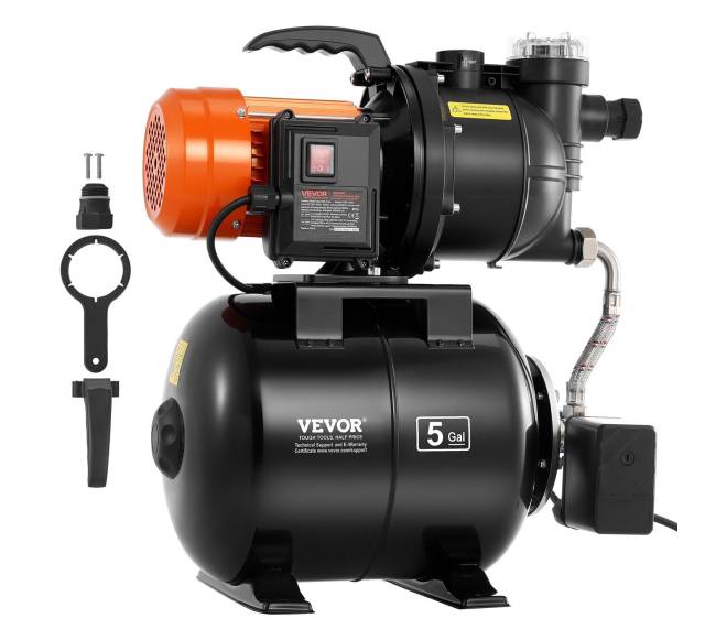 735 W gręžtuvinė siurblys su slėginėmis bakomis8