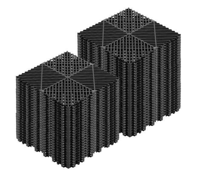 Tarpusavyje jungiamos drenažo kilimėliai, 310 x 310 mm0