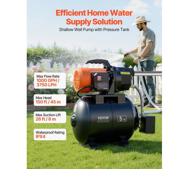 Šulinio siurblys su slėgio talpa 230V 3750 LPH1