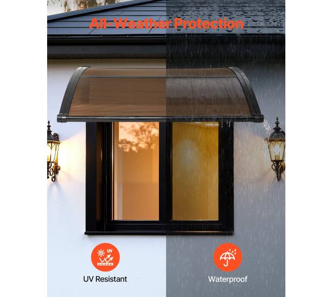 Prieangio stogelis langus, 38 x 40 cm, rudas2