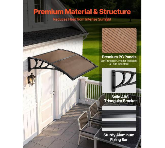 Prieangio stogelis langus, 38 x 40 cm, rudas3