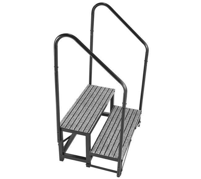 RV laiptai su dvejais turėklais9