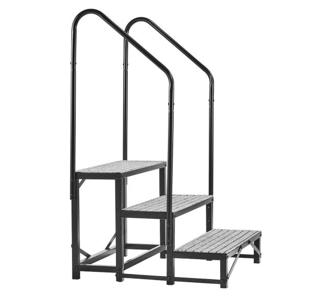 Laiptai su dviem turėklais, 3 pakopos10