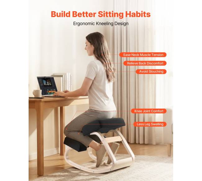 Ergonominė klūpėjimo kėdė iš medžio1