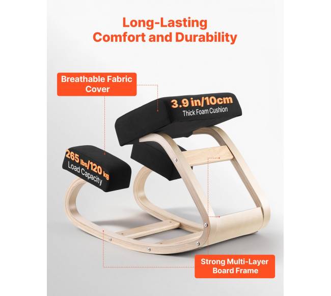 Ergonominė klūpėjimo kėdė iš medžio4