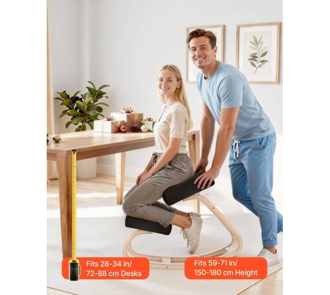 Ergonominė klūpėjimo kėdė iš medžio7