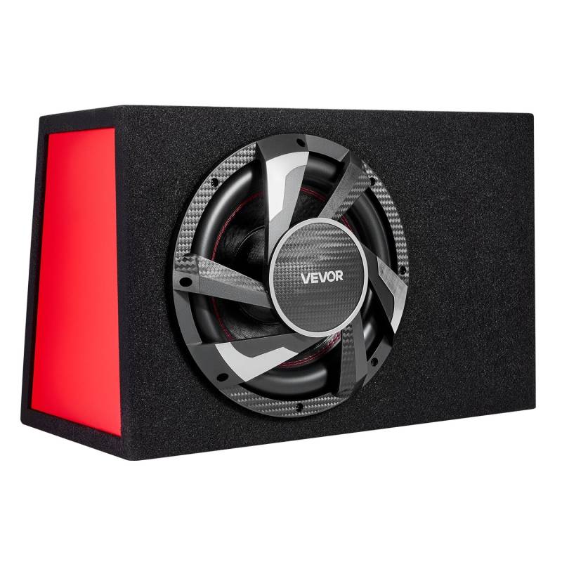 Kompaktiškas automobilinis žemųjų dažnių garsiakalbis su stiprintuvu0