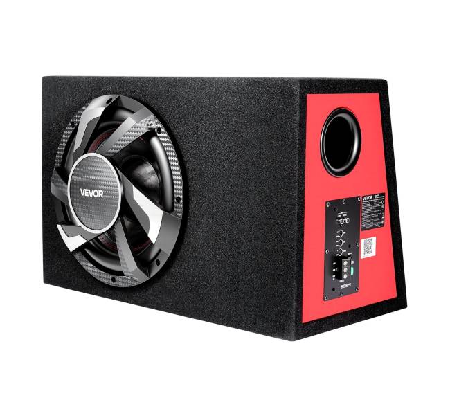 Kompaktiškas automobilinis žemųjų dažnių garsiakalbis su stiprintuvu10