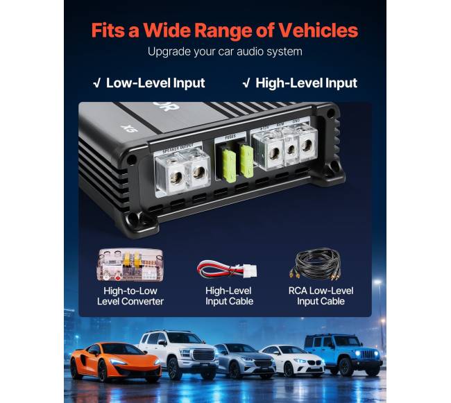 Dviejų automobilių žemų dažnių garsiakalbių komplektas5