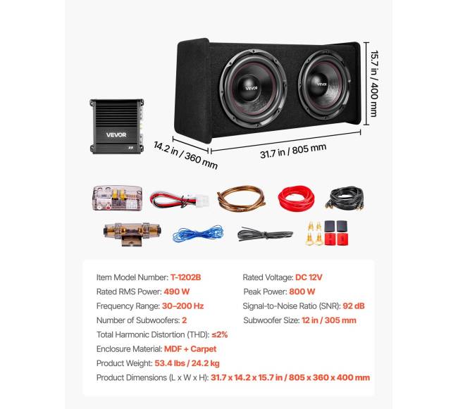 Dviejų automobilių žemų dažnių garsiakalbių komplektas6