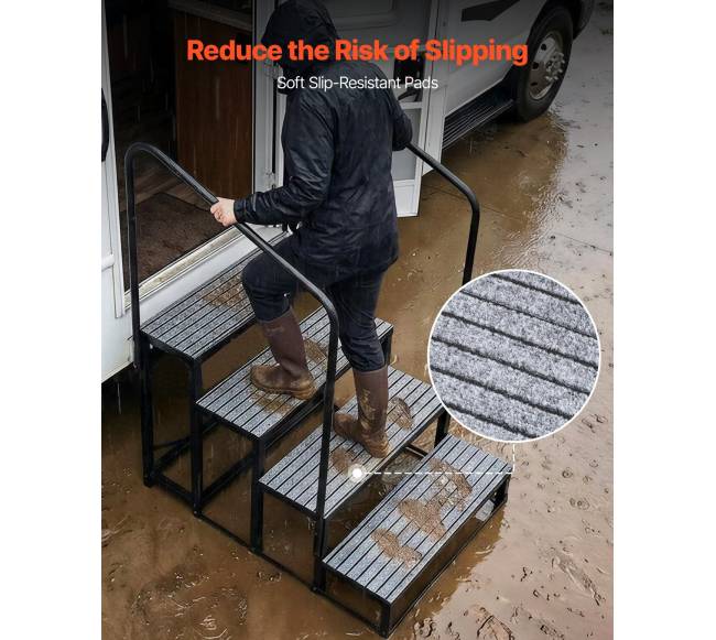 RV laiptai su dvigubais turėklais4