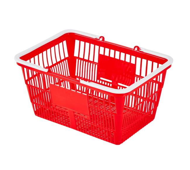 Parduotuvės krepšiai, 20 vnt, 21 l raudoni8