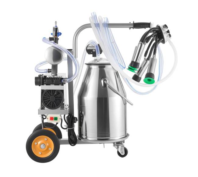 Elektrinė karvių melžimo mašina su 25 l kibiru0