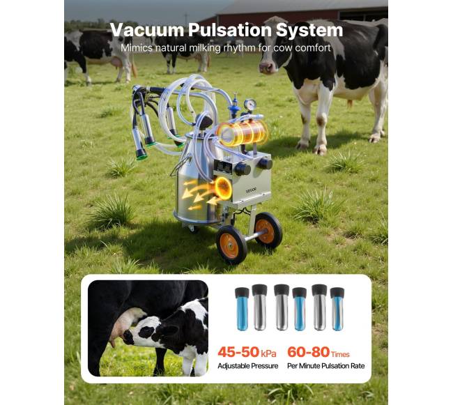 Elektrinė karvių melžimo mašina su 25 l kibiru2