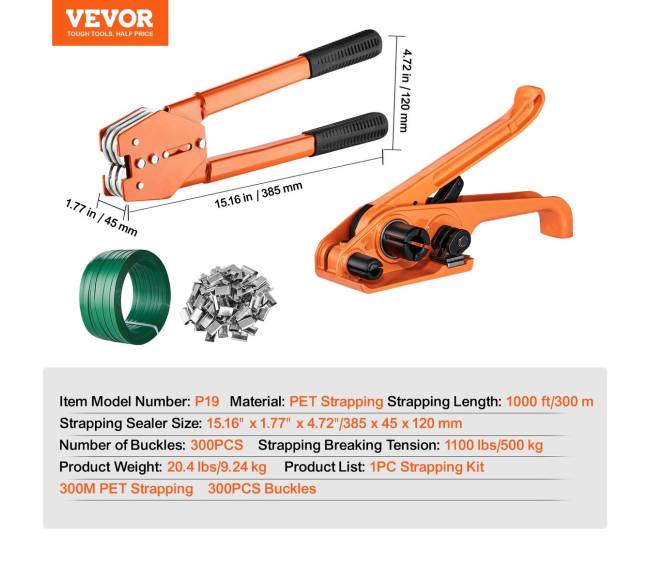 Tvirtinimo juostos rinkinys su įtempimo įrankiu6