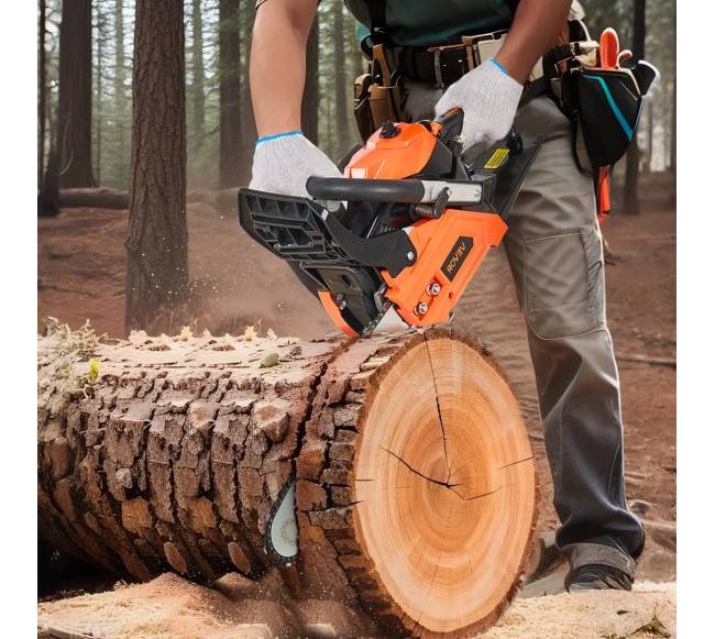 40cc benzininis pjūklas su 14 colių juosta7