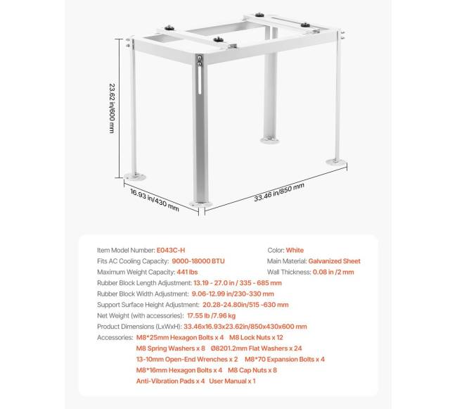 pagrindo stovas mini split kondicionieriui6