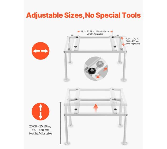 Reguliuojamas mini split stovelis 9000-36000 BTU3