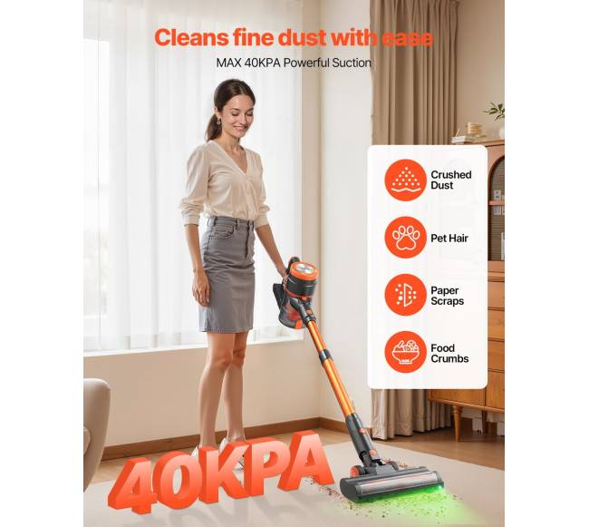 Belaidis dulkių siurblys su LED ekranu1