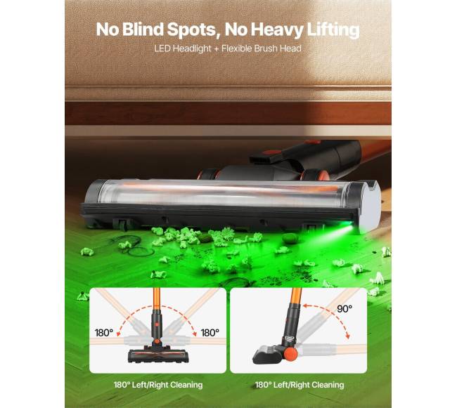 Belaidis dulkių siurblys su LED ekranu5