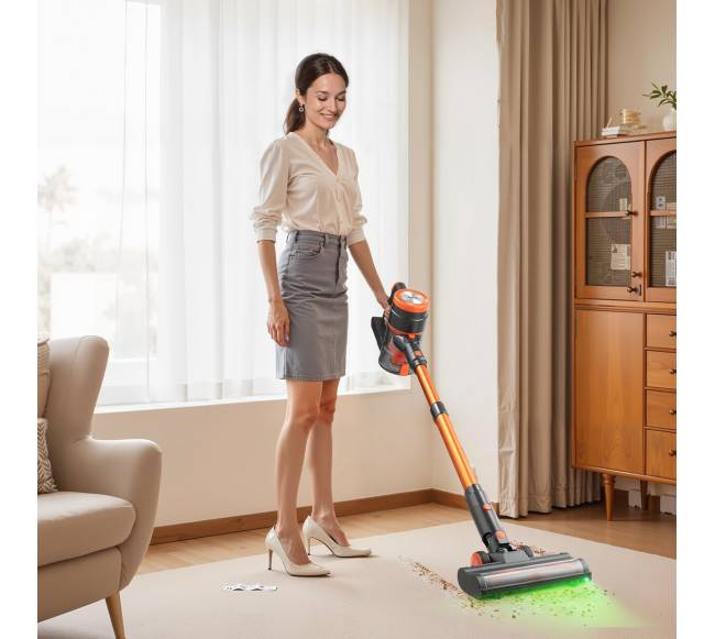 Belaidis dulkių siurblys su LED ekranu7