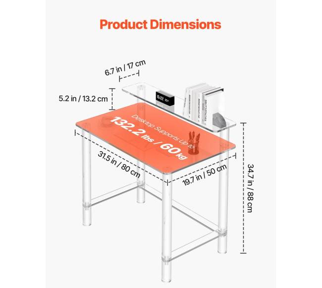 Akrilo stalelis su monitoriaus stovu2