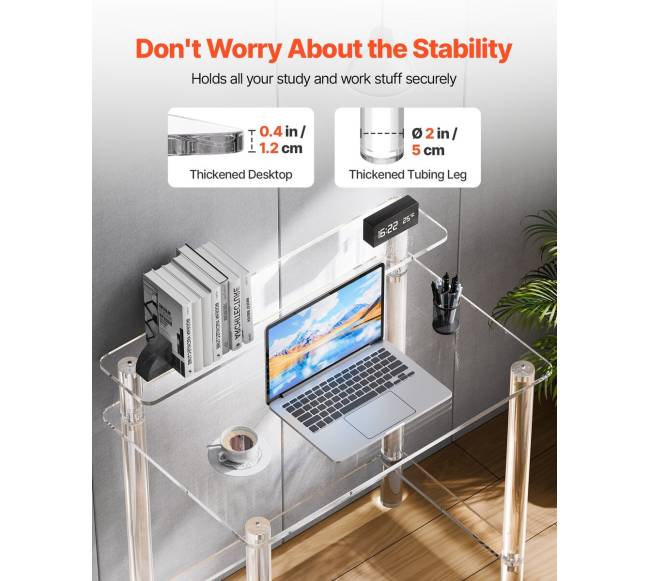 Akrilo stalelis su monitoriaus stovu3