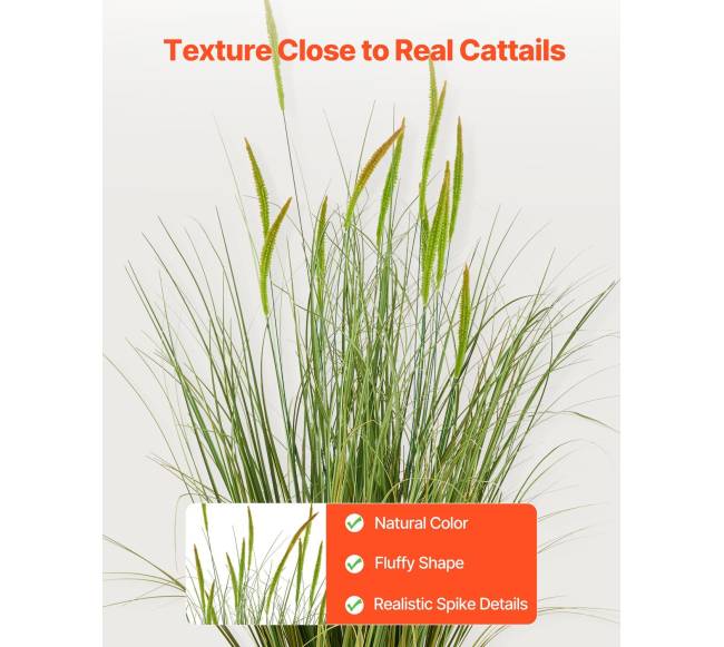 Dirbtinės žolės augalas su vazonu, komplektas2