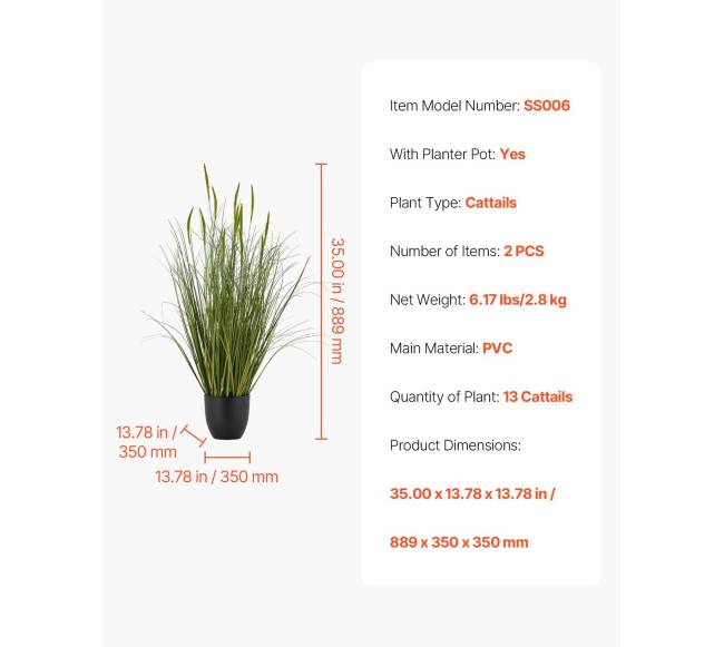 Dirbtinės žolės augalas su vazonu, komplektas6