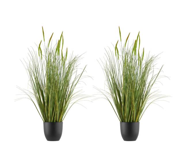 Dirbtinės žolės augalas su vazonu, komplektas9