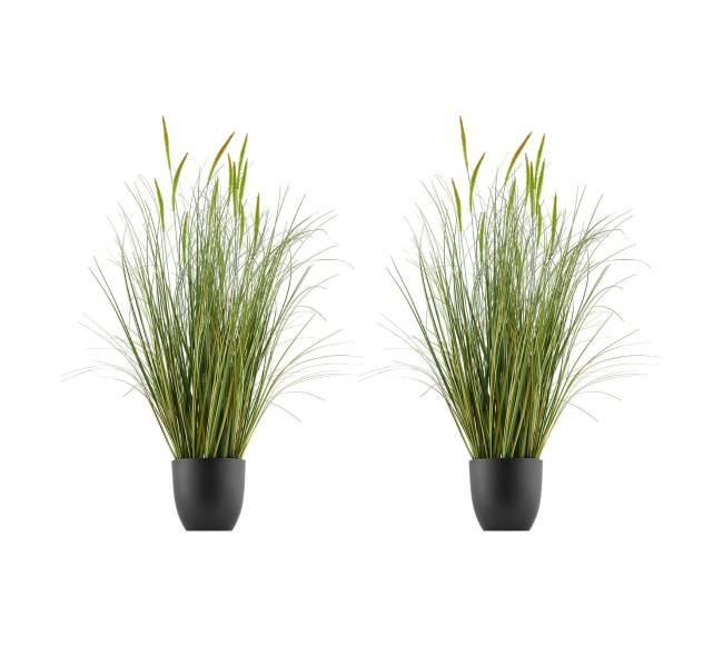 Dirbtinės žolės augalas su vazonu, komplektas10