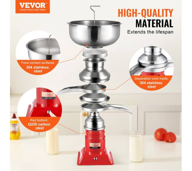 Elektrinis grietinėlės separatorius, 5L indas1