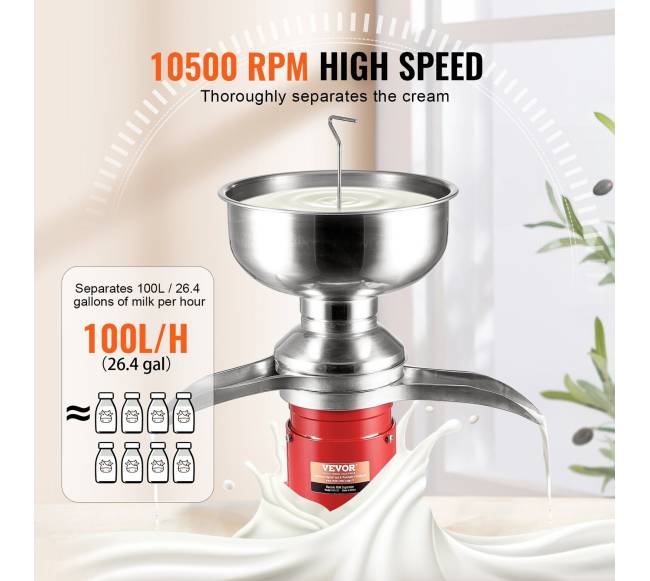 Elektrinis grietinėlės separatorius, 5L indas3