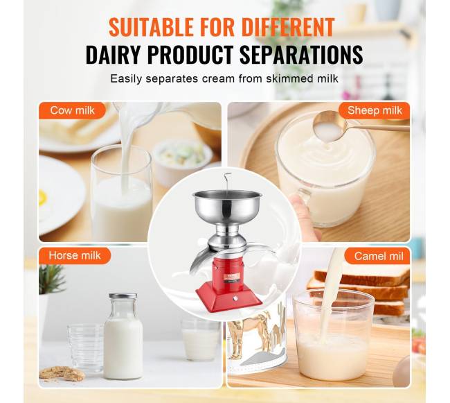 Elektrinis grietinėlės separatorius, 5L indas5