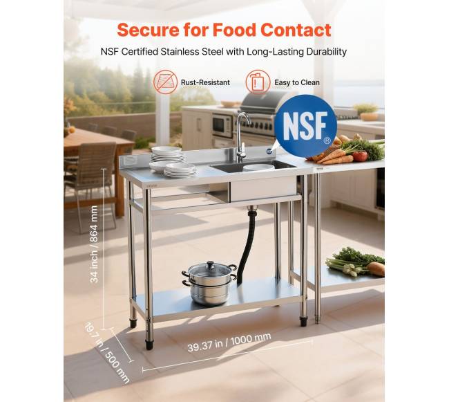 Nerūdijančio plieno virtuvės plautuvė1