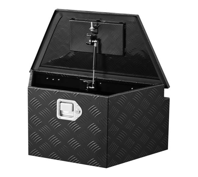 Juodos aliuminio priekabos daiktadėžė 660 x 330 x 305 mm0